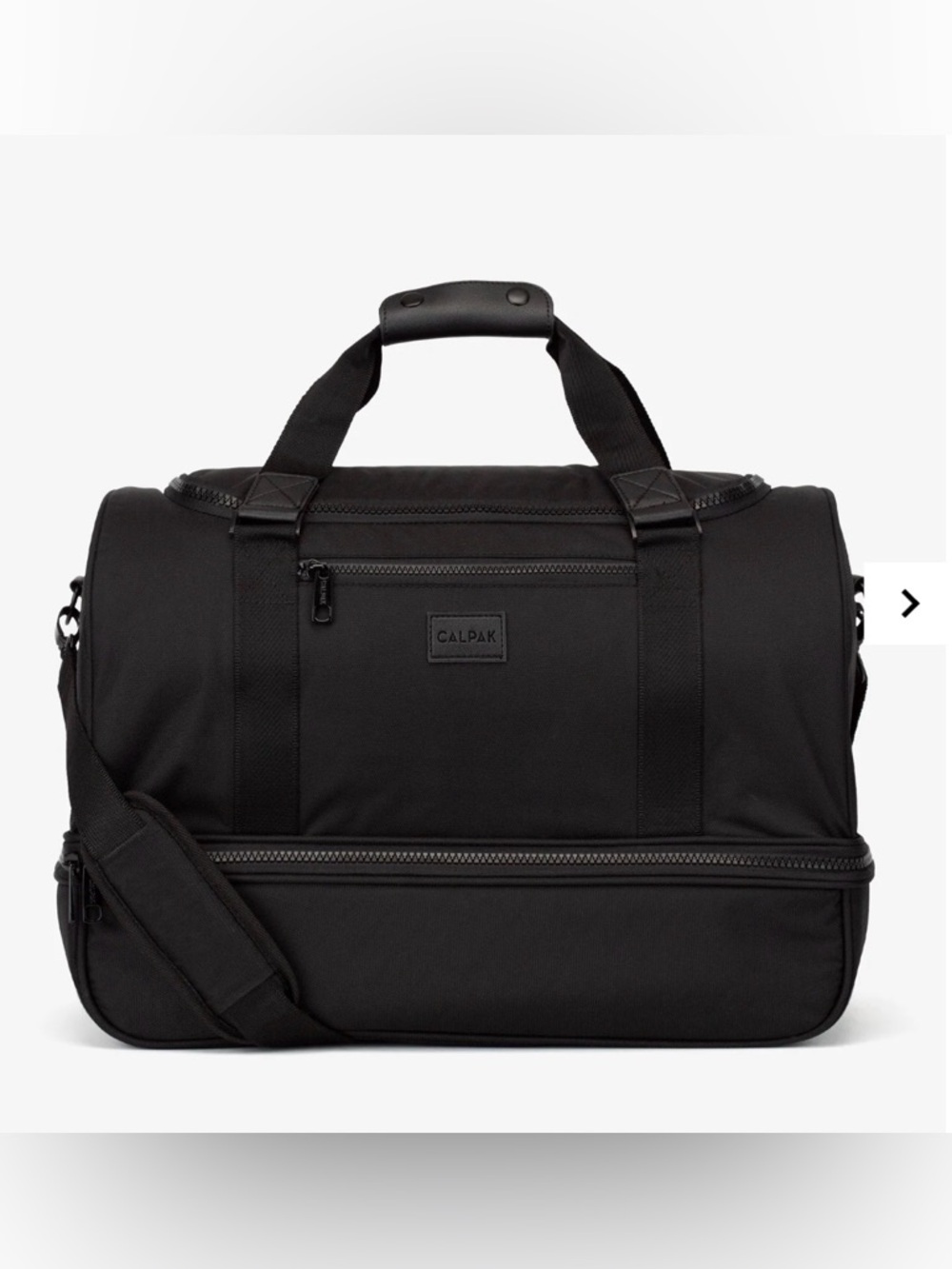 NWOT Stevyn Duffel Bag with Shoe Compartment in Black